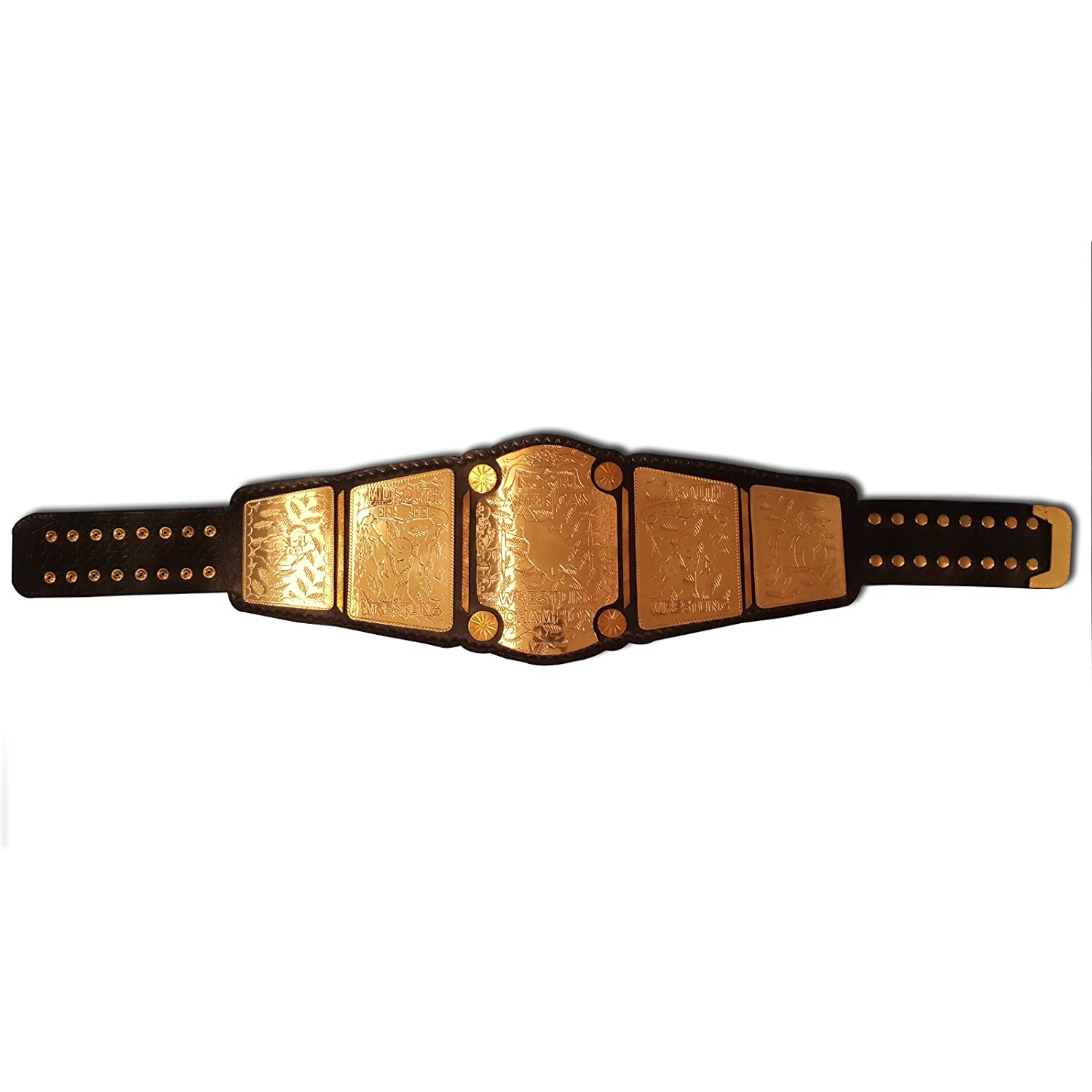 North American Mid South Championship Replica Belt - Golden Brass Metal ...